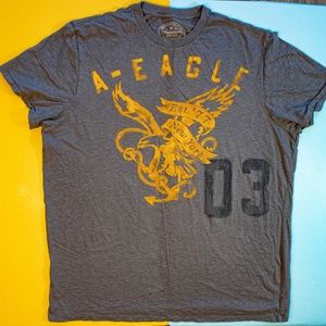 American Eagle Grey Graphic T-shirt